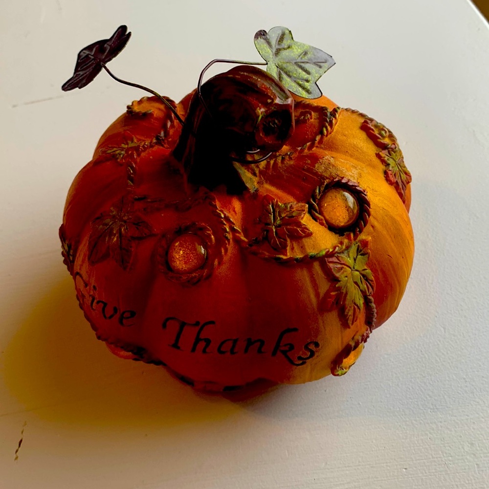 Pumpkin  Thanksgiving decoration preowned fall decor